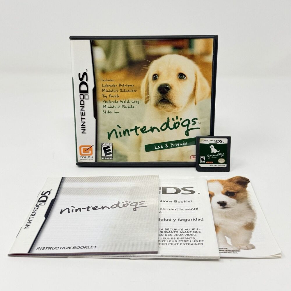 Nintendogs Labrador and Friends Nintendo DS NDS 2005 Complete CIB